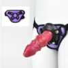 New Style Huge 19.5cm Monster Realistic Liquid Silicone Dildo With Belt Strap on Penis Sex Toys Lesbian