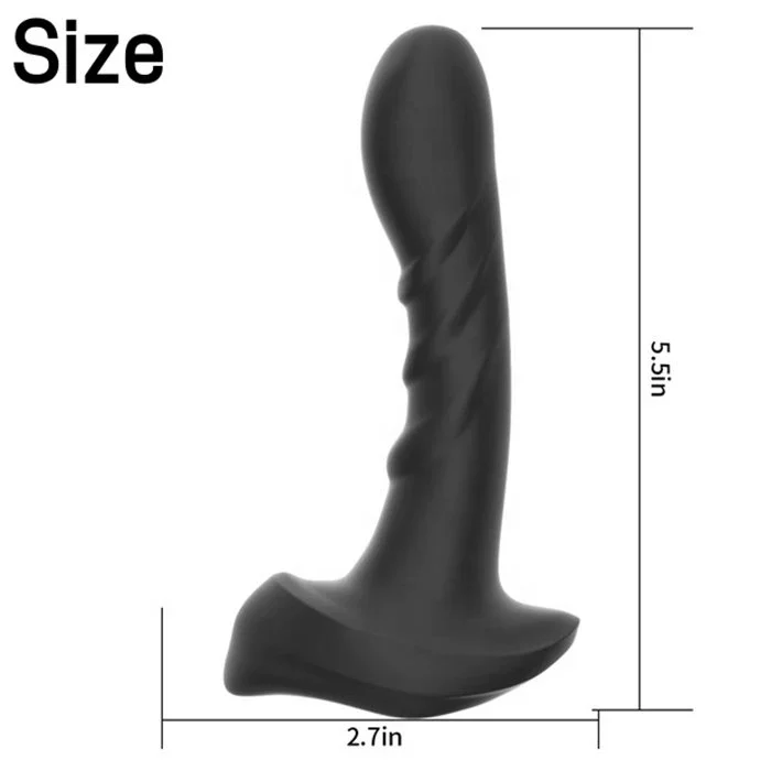Adult Male Sex Toys 10 Frequency Vibrating Prostate Massage Silicone G Spot Stimulating Butt Plug for Male and Female