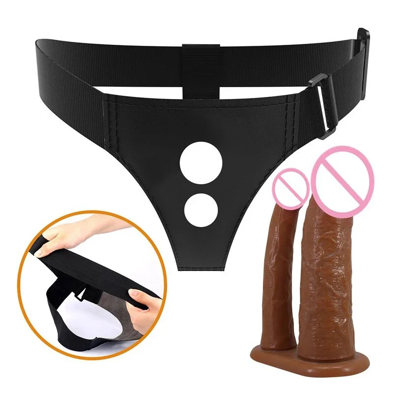 Strapon Double Penetration Dildo Sex Toy Panties with Double Dildo Male Female