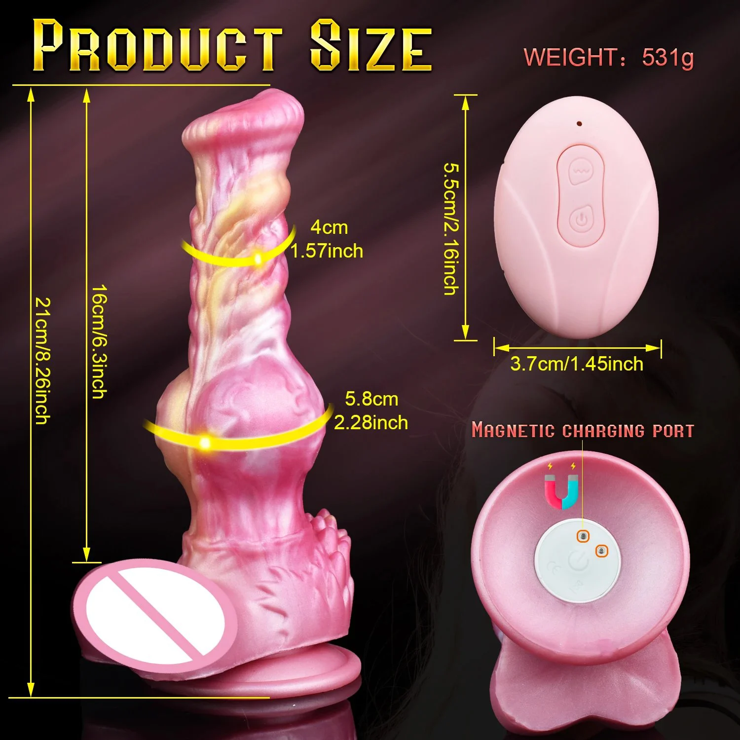 New Style Thrusting Dildo Vibrator Sex Toy Remote Control Vibrator for Clitoral G-spot Fantasy Wolf Dildos With10 Vibrating
