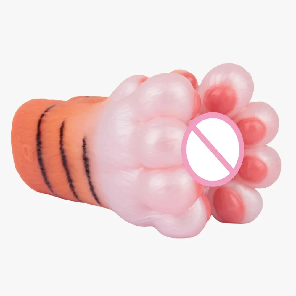 Fantasy Tiger Paw Male Masturbator with Furry Exterior & Realistic Silicone Tunnel Soft Touch Single Channel Toy for Solo Play