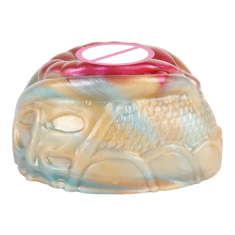 Fish Mouth Fantasy Masturbator Monster Pocket Pussy Stroker Liquid Silicone Vagina Sex Toy for Men