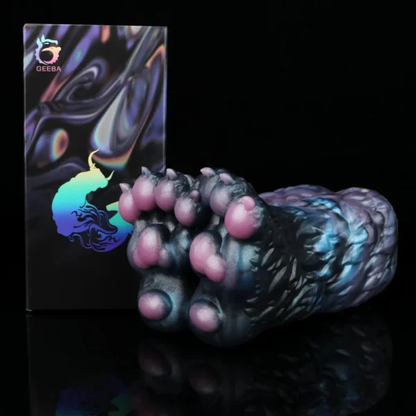Cute Bear Paw Male Masturbator with Single Channel Soft Silicone Adult Toy Sexy Masturbator for Male