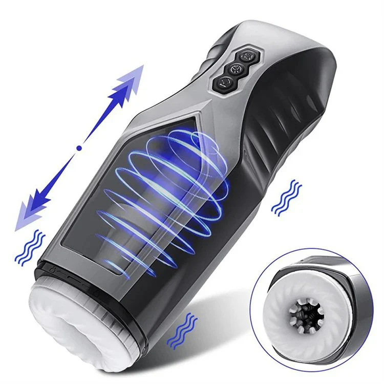 7 Frequency Automatic Male Stroke Masturbation Toy Vibration Thrusting Masturbation Cup Sex Toys