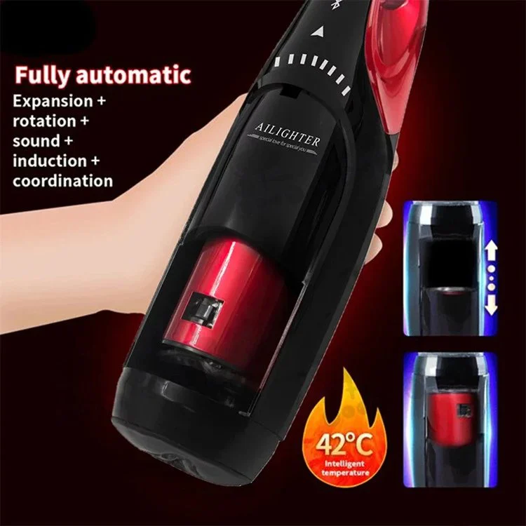 Automatic Telescopic Male Masturbator Male Stroker With Heating Sex Toys for Men Masturbation