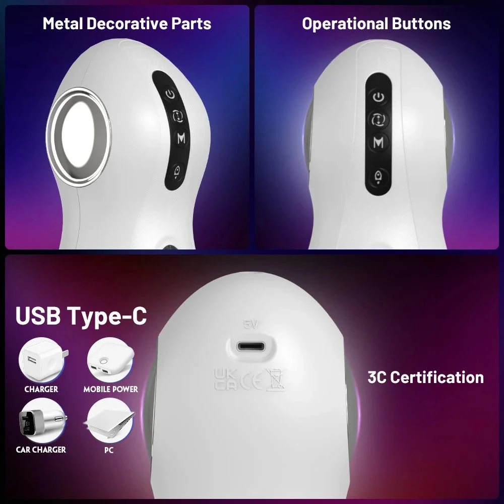Customized Male Masturbators Thrusting Rotating Automatic Electric Masturbator 100% Waterproof Real Sex Feel Adult Sex