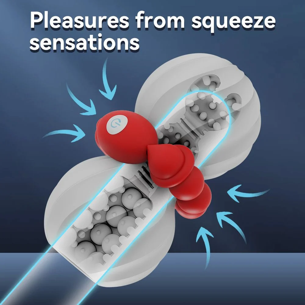 Adult Sex Products 9 Frequency Vibration Beads Male Masturbators Adult Toys in the Form of an Easy-to-Use Masturbation Cup