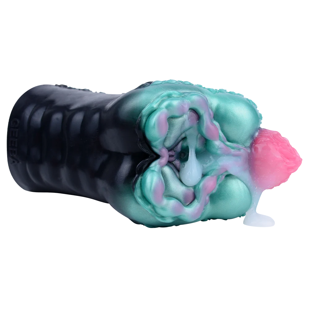 Black Mamba Wildebeest Liquid Silicone Fantasy Masturbator Designed to Be Lightweight and Portable Sex Toy for Men