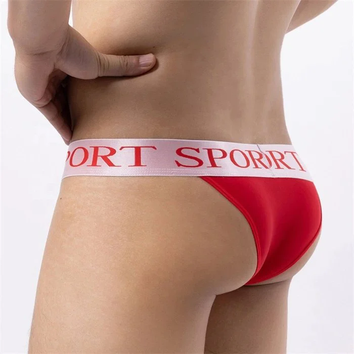 Men's Sexy Icy Silk Boxer Briefs High Slit Low Rise Design for Adults Boys Men