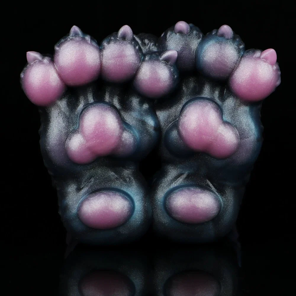 Cute Bear Paw Male Masturbator with Single Channel Soft Silicone Adult Toy Sexy Masturbator for Male