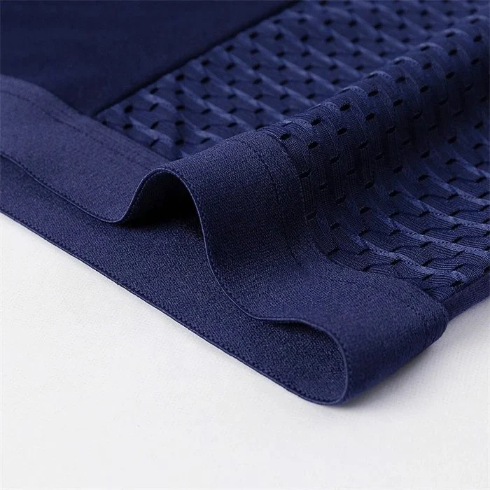 4-Pack Men's Breathable Mesh Boxer Briefs Comfortable Classic Style Mid-Rise Shorts Custom Logo on Waist