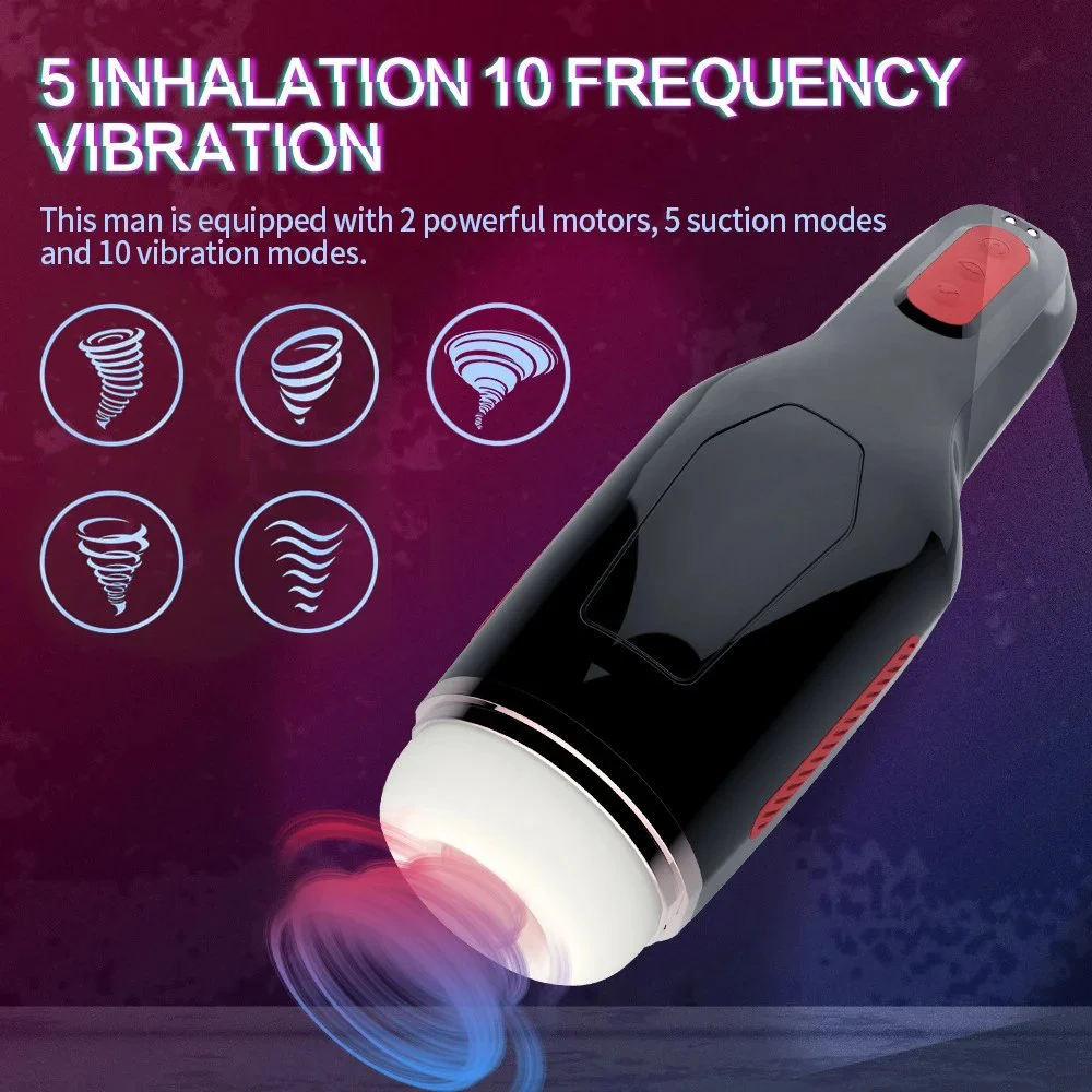 10 Frequency Automatic Male Masturbator Vibrating Sucking Masturbation Cup Sex Toys for Men