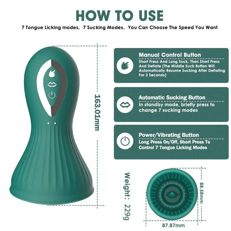 Breast Massage Licking Vibrators for Women Men Penis Trainer Masturbation Cup