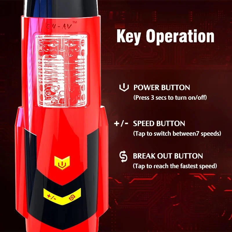 10 Frequency Vibration Adult Masturbators Machine Electric Tpe Vegina Sex Toy for Men