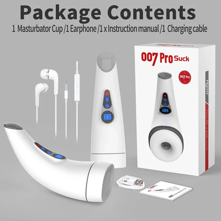 Electric Digital Display Male Penis Trainer Sucking Massage Masturbation Cup with Voice Sex Toys for Male
