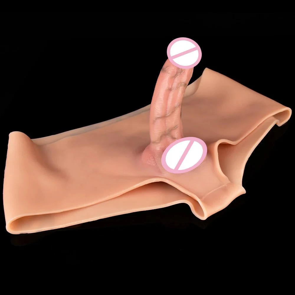 Strap on Dildo for Lesbian Real Skin Feeling Dildo G-spot Ultra Realistic Penis Pants Huge Dildo Sex Toys Men Pouch Penis