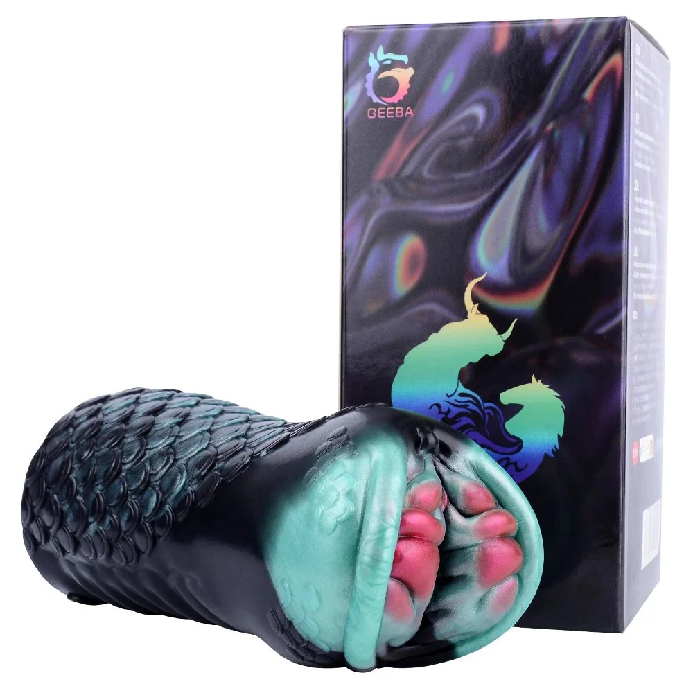 High Quality Soft Skin-friendly Silicone Animal Snake Tail Male Masturbation Device Pocket Pussy Sex Toy