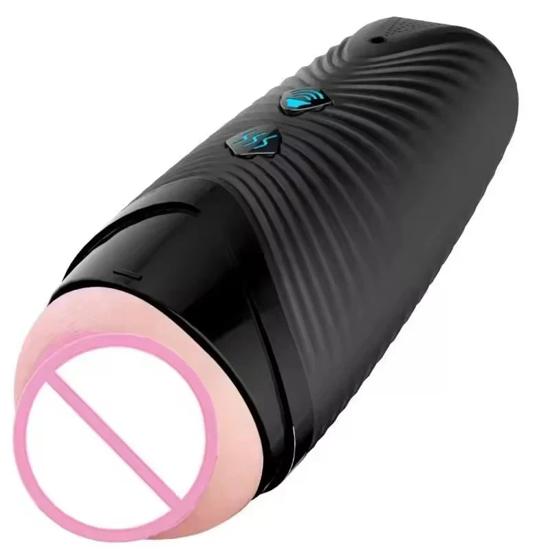 Interactive Telescopic Hands-Free Male Masturbator Sexy Voice-Activated Vibrator Cup Sex Toy sex toy for men