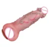 Cock Sleeve for Man,Realistic Sleeves with Thickened Testicle Ring, Sleeve for Enlargement Time Extension, Big Penis Sleeve
