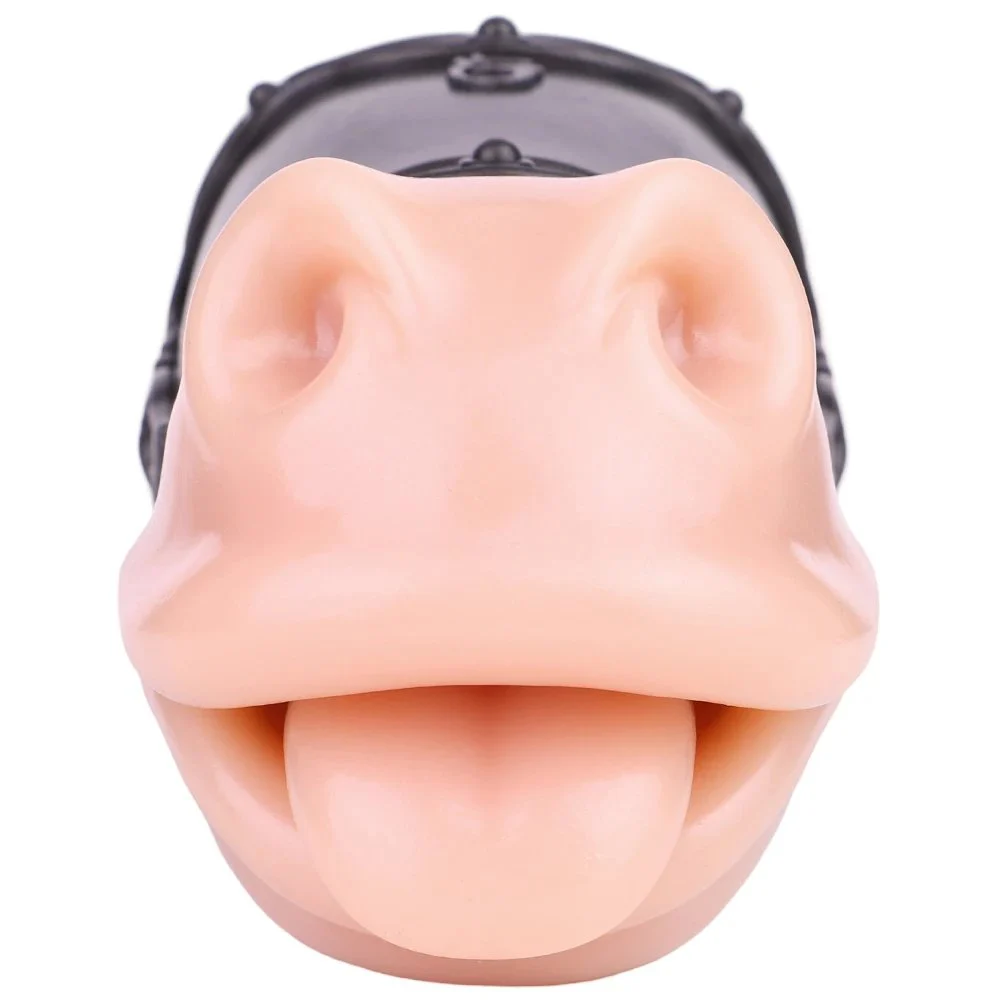 Fantasy Beast Mouth Mold Soft Silicone Masturbation Cup Sexual Fantasy Male Masturbator Adult Sex Toy