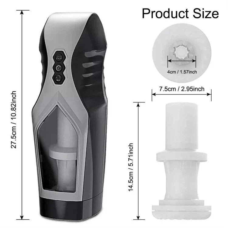 7 Frequency Automatic Male Stroke Masturbation Toy Vibration Thrusting Masturbation Cup Sex Toys