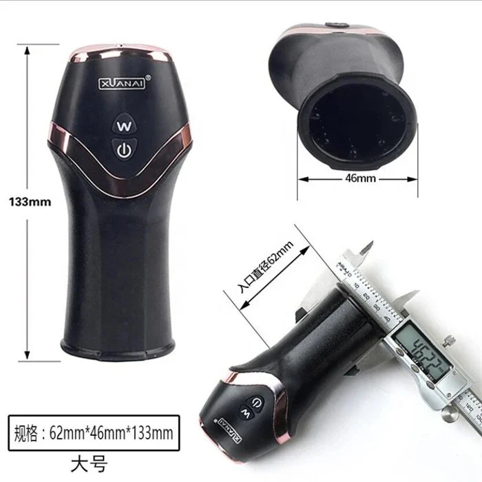 12-Frequency Automatic Male Pocket Pussy Masturbation Stroker Vibrating Dildo & Cock Ring Adult Sex Toys