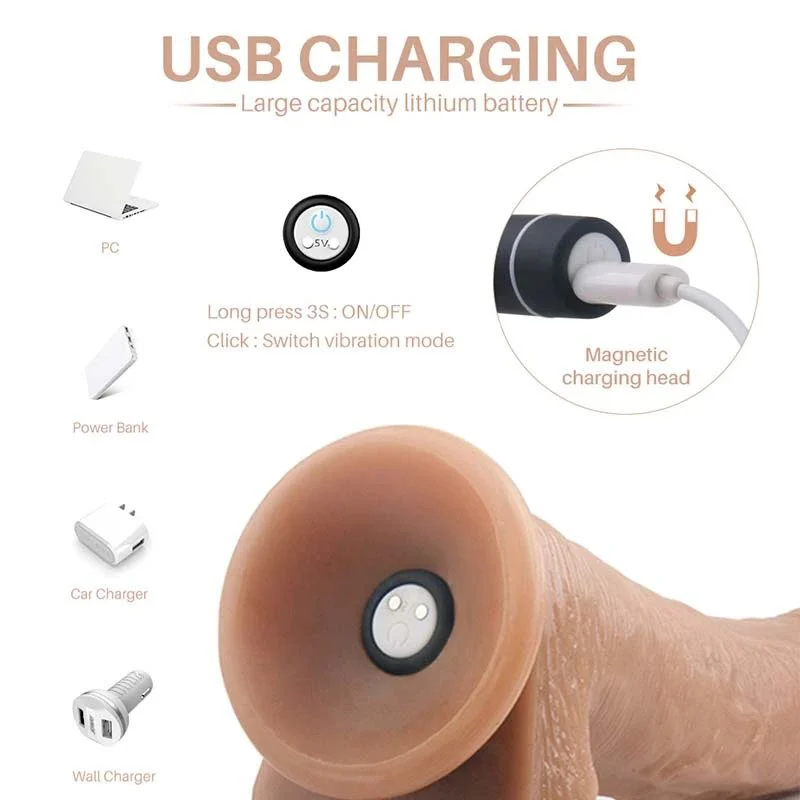 Ultra-Realistic High Quality Women's Vibrator Huge Adult Toys Soft Huge Dildos