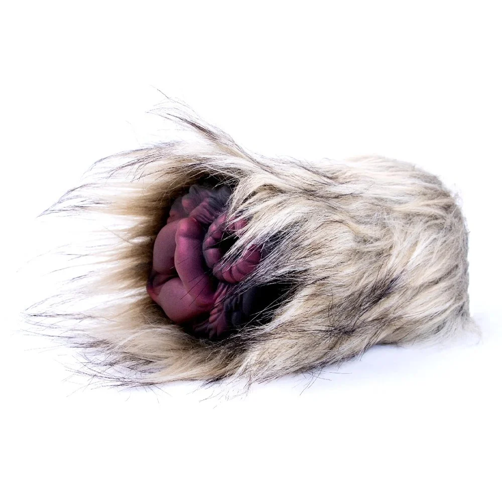 Fantasy Bristle Dog Plush Monster Pussy Vagina Soft Tight Liquid Silicone Male Masturbation Cup Adult Sex Toys for Mana