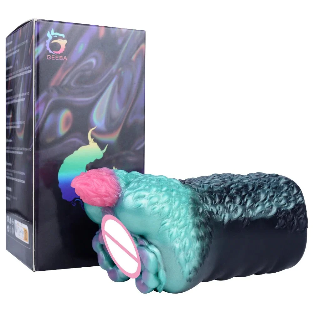 Artificial Wildebeest Vagina Pocket Men Masturbators Silicone Penis Trainer Pocket Pussy Realistic Vagina Toys for Mena