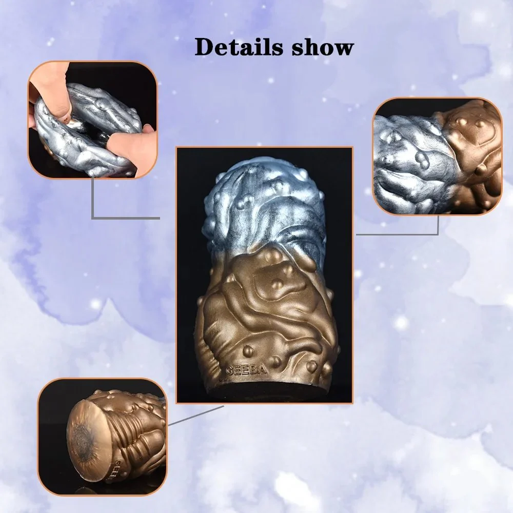 6 Inch Sex Aircraft Cup Pussy Toys alien Liquid Silicone for Men