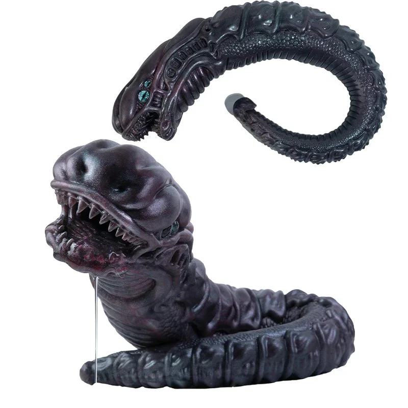 Fantasy Animal-Shaped Masturbator Realistic Silicone Handheld Male Penis Stimulator for Lifelike Experience