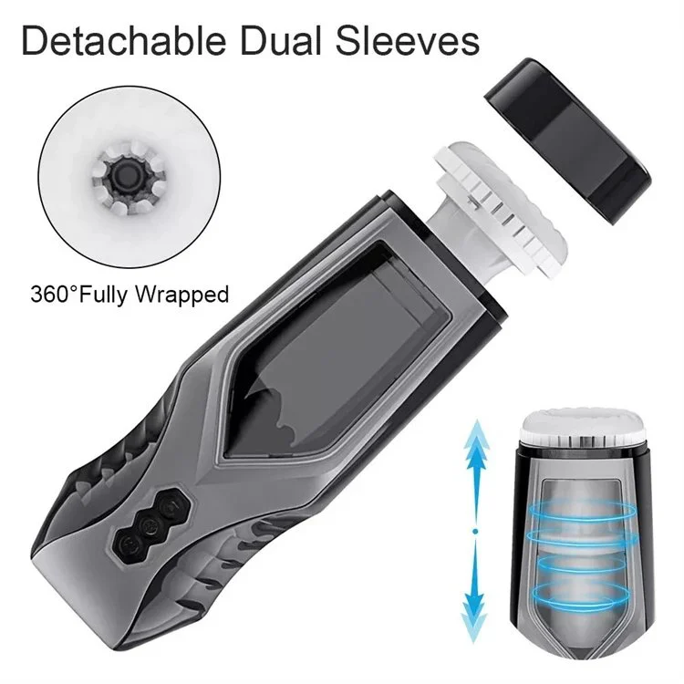 7 Frequency Automatic Male Stroke Masturbation Toy Vibration Thrusting Masturbation Cup Sex Toys