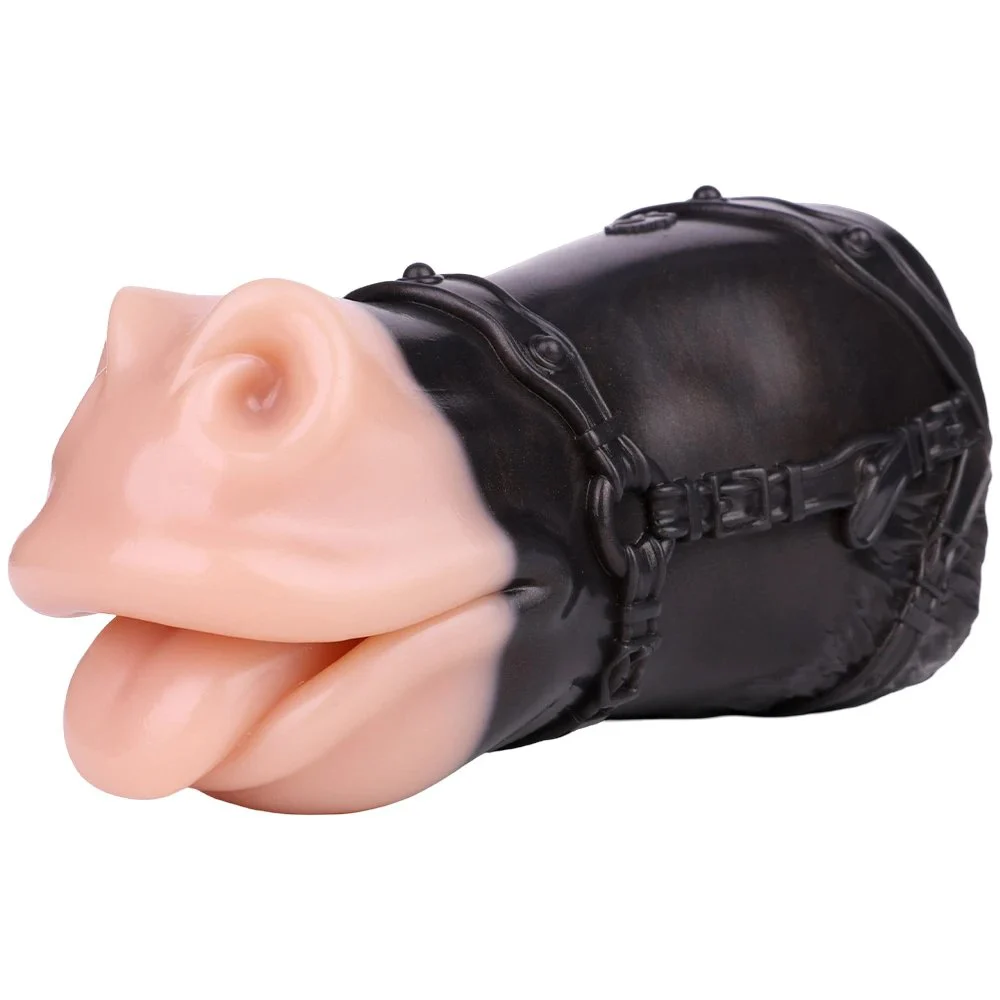 Fantasy Beast Mouth Mold Soft Silicone Masturbation Cup Sexual Fantasy Male Masturbator Adult Sex Toy