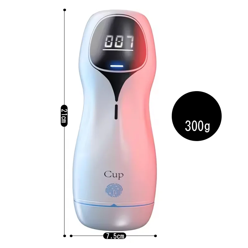 Aircraft Cup Men's Intelligent Count Sucking Cup Interactive Pronunciation Vibration Exerciser Sex Toys for Men Sex