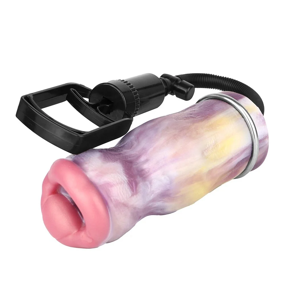 Fantasy Mouth Stroker Pocket Pussy Soft Silicone Fantasy Men Masturbator With Pump Suck Function Sex Toy for Men