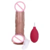 Squirting Dildo Sex Toys Silicone Ejaculating Dildo Body-Safe Strong Suction Cup for Hands Free Play G-Spot Anal Stimulator