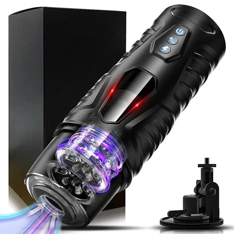 Automatic Electric Male Stroker Toy 7 Thrusting Rotating Modes Male Masturbator Cup Multiple Stimulation for Men
