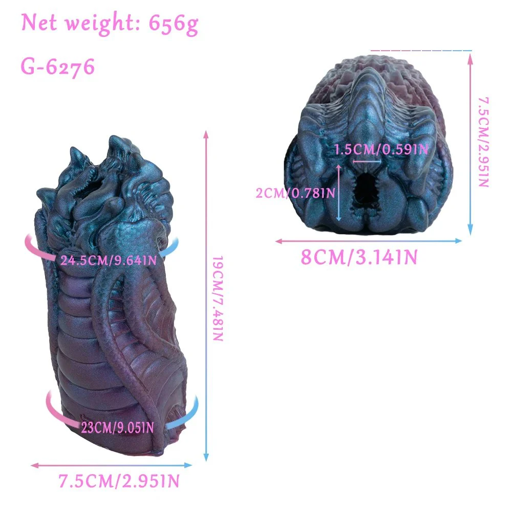 Fantasy Dragon Design Male Masturbator Single Channel Silicone Men's Onahole Pocket Pussy Stroker Adult Sex Toys