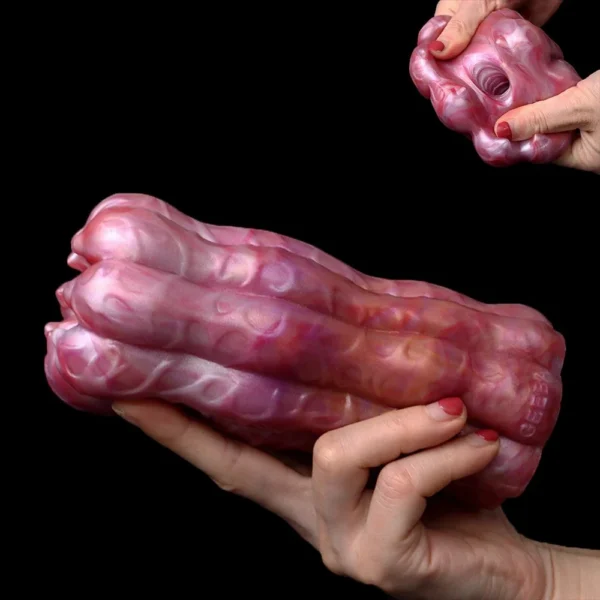 Male Masturbator Large Snake Mouth Design Artifical Women Pussy Vagina Soft Silicone Sex Toy for Men Masturbation Cup