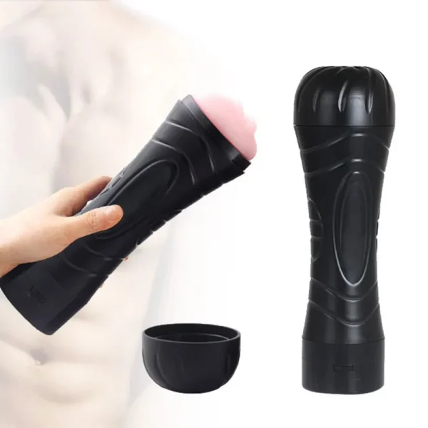 Male Masturbator Vibration Pocket Pussy Real Vagina Oral Masturbation Cup Flashlight Shape Man Adult Vagina Sex Toy for Men