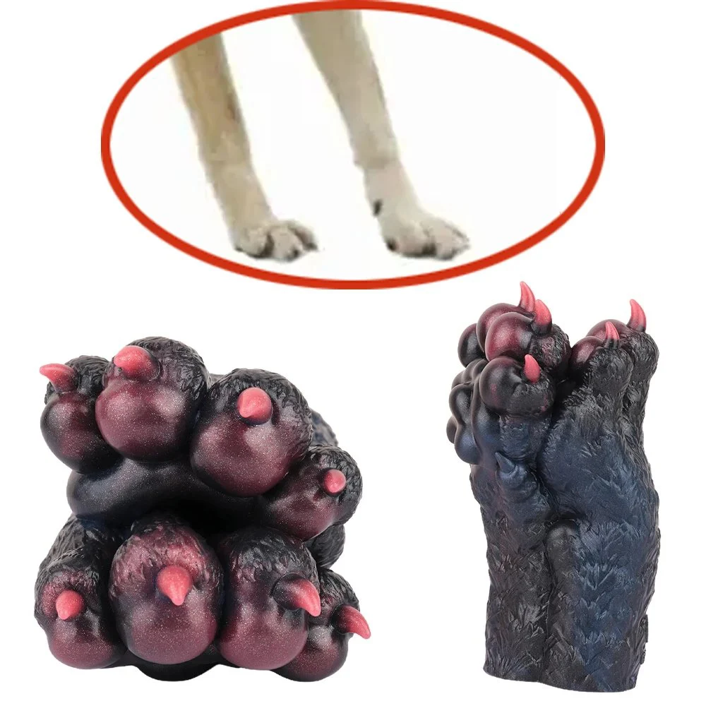 Cool Wolf Paw Style Male Masturbator Realistic Silicone Inner Cup with Single Tunnel for Solo Use