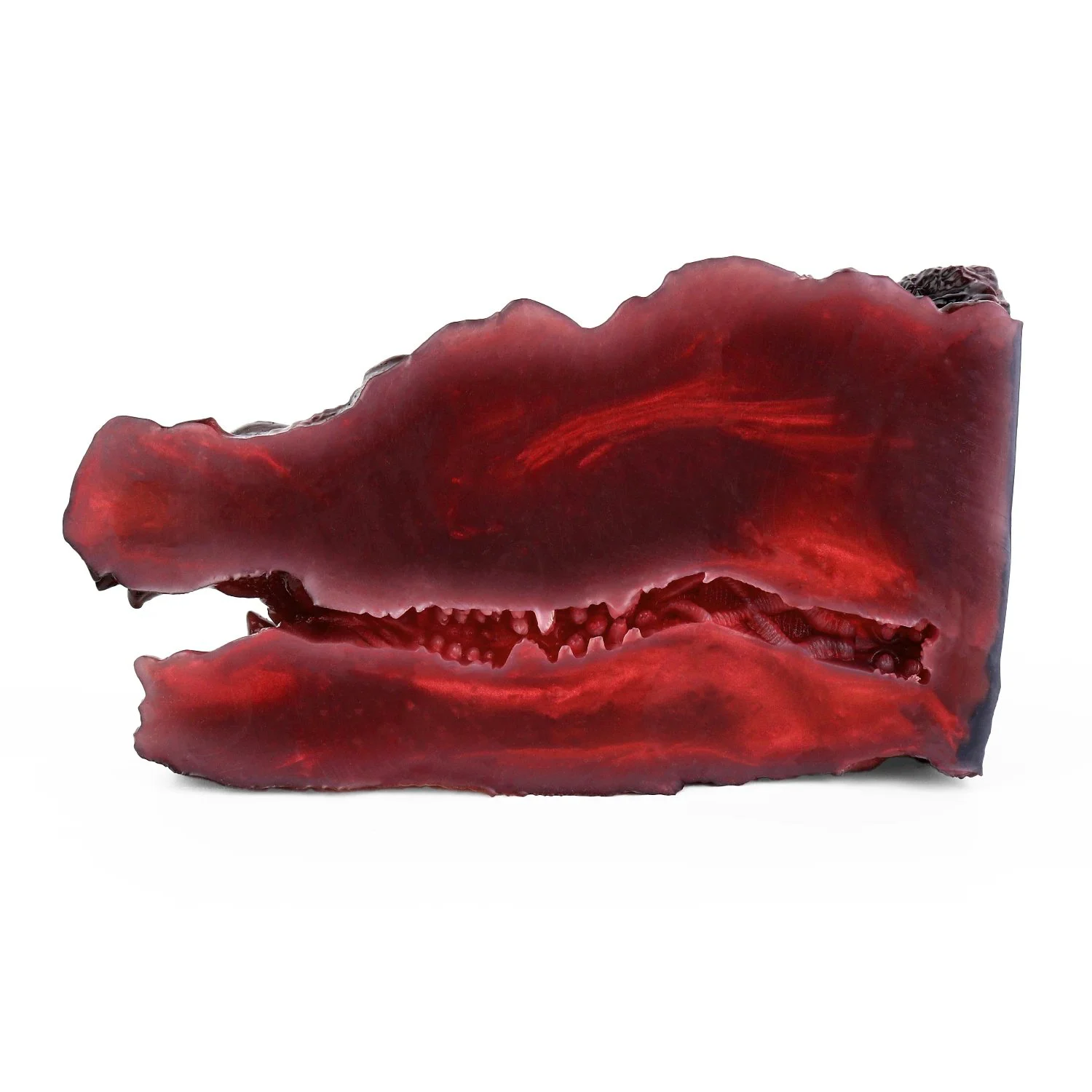 Male Masturbators Red Dragon Head Oral Sex Deep Throat Stroker for Men Pocket Pussy Lifelike Animal Masturbator with Teeth