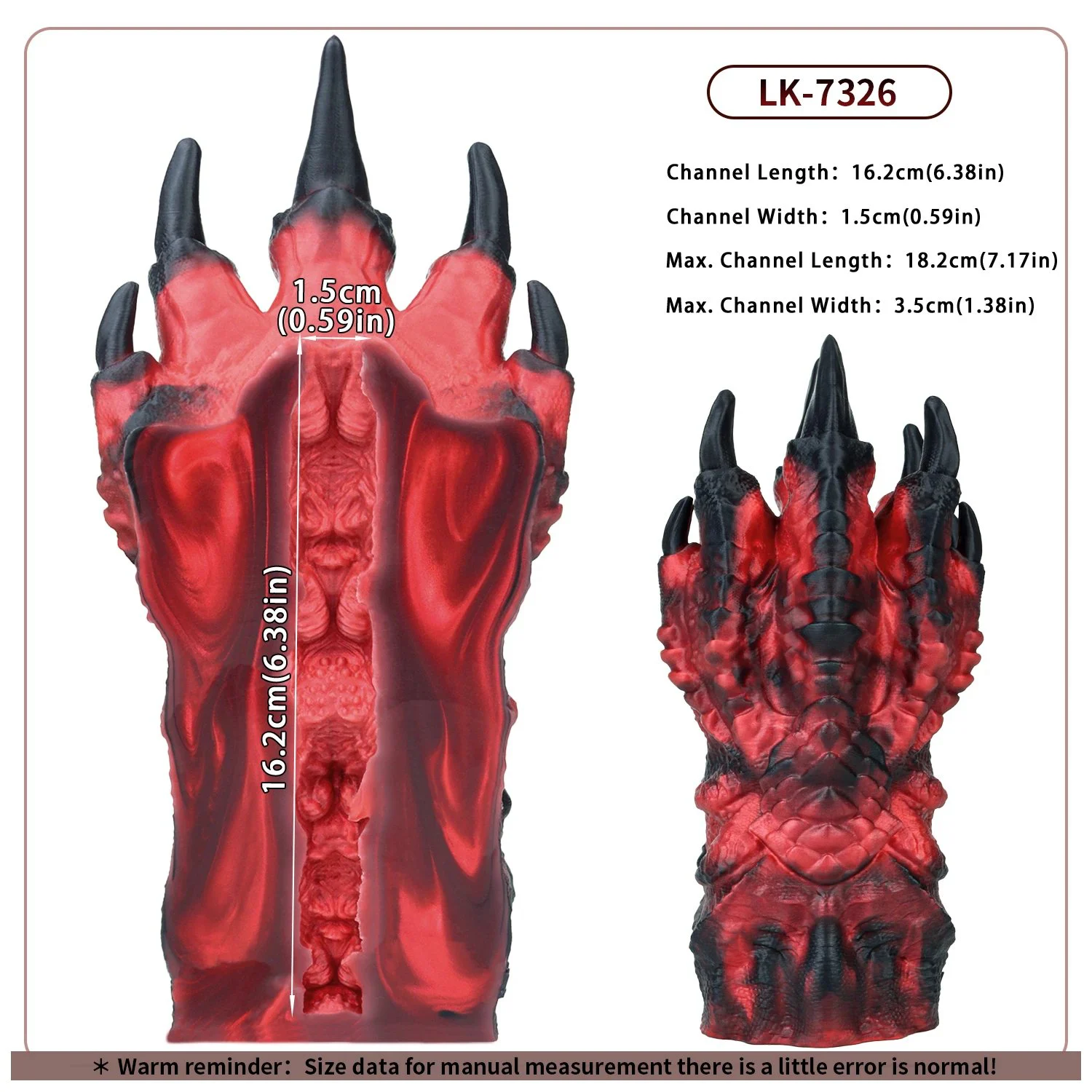 Claws Fantasy Creature Silicone Male Masturbator Large Size Pocket Realistic Adult Pleasure Cup for Men