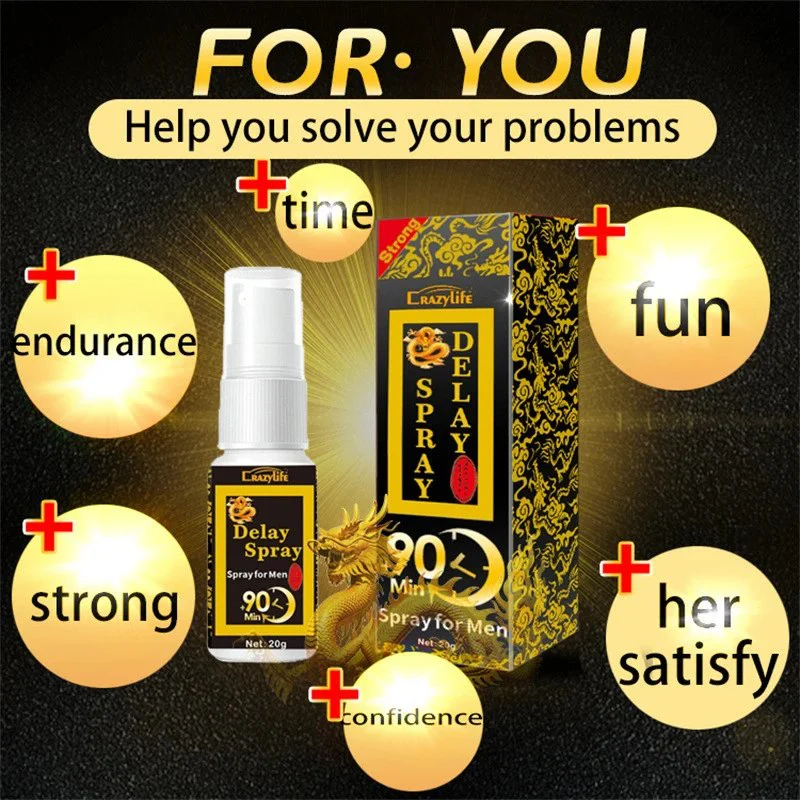 Delay Spray Male Sexual Products 20ML Private Massage Oil Spray Climax Delay Spray for Men