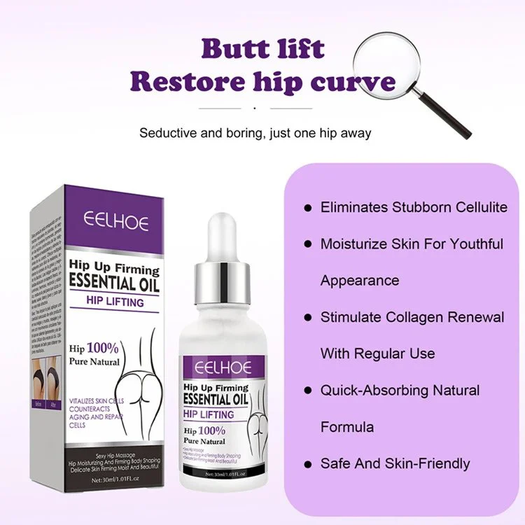 Female Private Care Female Butt Enlargement Massage Oil Sex Lube Hip up Firming Essential Oil