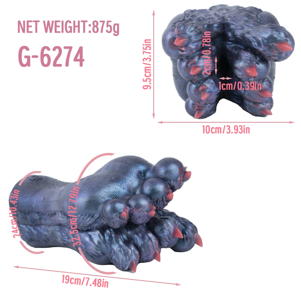 Fantasy Series Single-Channel Male Masturbator with Beast Claw Design Silicone Masturbator Cup Available