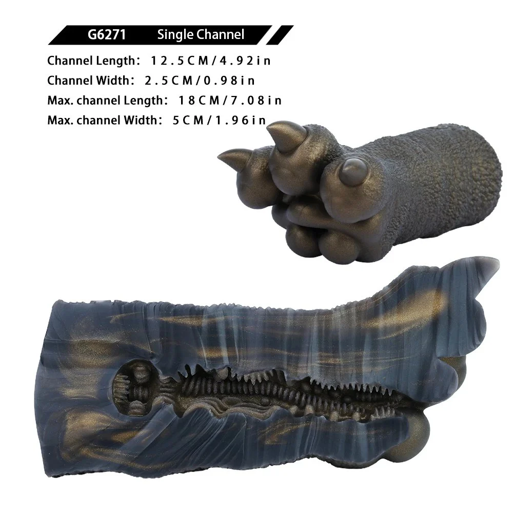 Animal Dog Claw Onahole for Men Silicone Male Masturbator Single Channel Stroker Pocket Pussy Realistic Vagina Sex Toy
