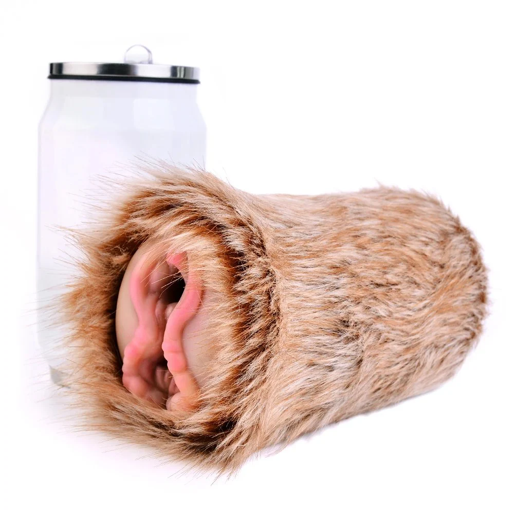 Fantasy Spinning Elk Masturbator Plush Monster Pussy Silicone Soft Tight Male Masturbation Cup Adult Sex Toys