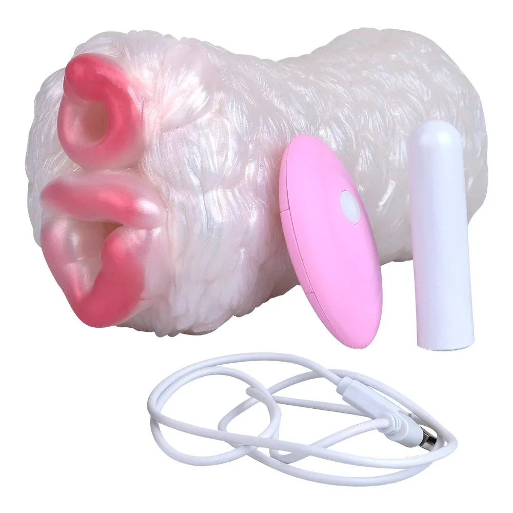 Male Vibrating Animal Horse Masturbator with Vibration Function Masturbation Machine Realistic Vagina Pocket Pussy Sex Toy