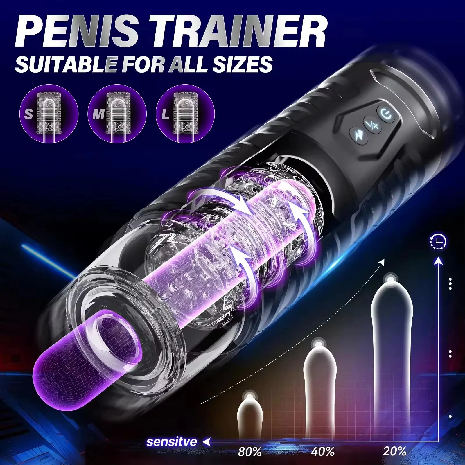 Men Penis Sex Machine Adults Toys Thrusting Rotating Automatic Male Masturbation Devices with Suction Base